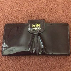 Coach patent leather wallet